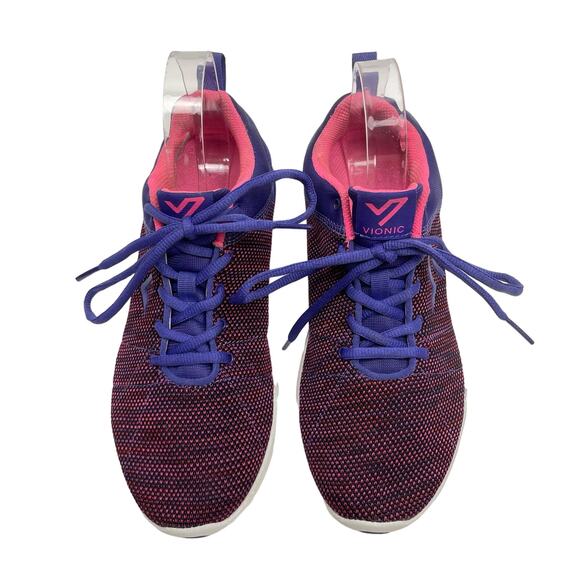 Vionic | Adley Purple & Pink Comfort Active Walking Sneakers - Picture 2 of 10
